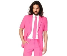 Vasarinis OppoSuit Mr Rožinė kostiumas