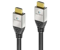 sonero S-HC000-015, 1.5 m, HDMI Type A (standartinis), HDMI Type A (standartinis), 3D, 18 Gbit/s, juodas