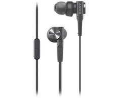 Sony MDR-XB55AP, su laidu, 4 - 24000 Hz, Ausinės, Juodas