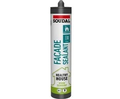 SOUDAL fasado hermetikas „Healthy House“ neutralus, elastingas, vienkomponentis hermetikas SMX polimero pagrindu, pilkas, 290 ml