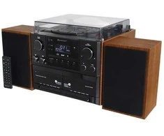 Muzikinis centras Soundmaster MCD5600BR, Juoda, Medinis, 2 deniai, 10 W, DAB+, FM, PLL, UKW, 3,5 mm, AC