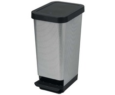 Atliekų konteineris „Cep“, su pedalu, 45 l, juodas