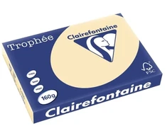 Spalvotas popierius, Clairefontaine Trophée, A3, 160 g/m2, geltonai ruda, pakuotė su 250 vnt.
