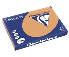 Spalvotas popierius, Clairefontaine Trophée, A3, 120 g/m2, karamelės spalvos, pakuotė su 250 vnt.