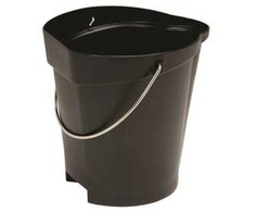 Maisto kibiras, Vikan, 31,8 x 32,5 cm, 12 l, juodas, PP/nerūdijantis plienas, su pylimo snapeliu