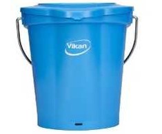 Maisto kibirėlis, Vikan, 6 l, mėlynas, PP/nerūdijantis plienas, su pylimo snapeliu
