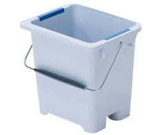 Inventoriaus kibiras, Vileda UltraSpeed Pro, 46,8x37,8x48,6 cm, 10 l, pilkas, rPP/PP, su rankena