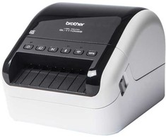 Spausdintuvas Brother QL-1110NWB, DK, Tiesioginis terminis, 300 x 300 DPI, 110 mm/sek., Laidinis ir belaidis, Juoda, Balta