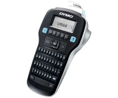 DYMO LabelManager™ 160 QWERTZ, QWERTZ, D1, Terminio pernešimo spausdintuvas, 180 x 180 DPI, 12 mm/sek., Juoda, Sidabras