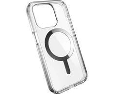 Speck Presidio Perfect-Clear MagSafe - Dėklas iPhone 15 Pro Max (Clear / Chrome Finish / Serene Sidabrinis)