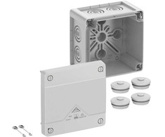 Spelsberg Abox Pro 040-L Forgreningskasse (I x P x A) 102 x 102 x 70 mm Grå IP66, IP67, IP69 1 stk
