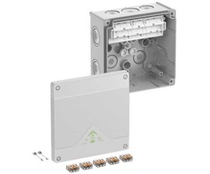 Spelsberg Abox SLK-6² jungiamoji dėžutė, IP66, IK07, vidaus, 5x6², 152x152x80, pilka