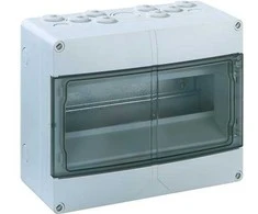 SPELSBERG Grupinė plokštė AKE 12, 14 moduliųAukštis x plotis x gylis: 200x250x122 mmIP 65 polistirenas, šviesiai pilka RAL 7035