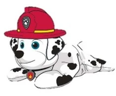 Spin Master Paw Patrol ginklo kepurė ir antkaklis pliušinis 20 cm - Marshall