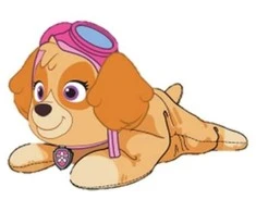 Spin Master Paw Patrol pliušinis žaislas ginklui ir antkakliui 20 cm - Skye