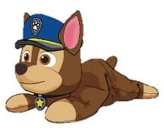 Spin Master Paw Patrol ginklo kepurė ir antkaklis pliušinis žaislas 20 cm - Chase