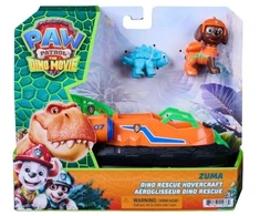Spin Master Psi Patrol Dino Movie Zuma Poduszkowiec Dino Rescue 17 Cm + Figurki Dino Movie