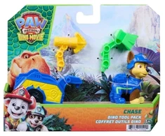 Spin Master Psi Patrol i dinozaury Figūrėlė Chase su przyczepką ratunkową i akcesoriami Dino Film