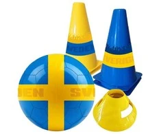 Sportme Futbolo rinkinys ŠVEDIJA - Kamuolys ir kūgiai