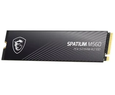 SSD MSI SPATIUM M560 1TB M.2 PCIe Gen5 NVMe 3D NAND Įrašymo greitis 8400 MB/s Skaitymo greitis 10200 MB/s TBW 600 TB MTBF 1500000 valandų S78-440L0F0-P83