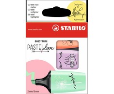 Stabilo Zakreślacz Boss Mini Pastellove 3 spalvų (283420)