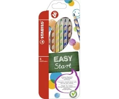 STABILO Spalvotas pieštukas "Easycolours", HB, trikampis, dešiniarankiams, 6vnt./pak.