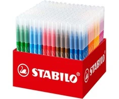 Stabilo Vaikiškų žymeklių rinkinys – 240 vnt. – 20 skirtingų spalvų kartoninėje dėžutėje – gali būti paliktas be dangtelio iki 8 savaičių