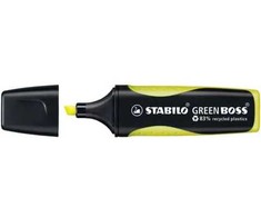 Stabilo Stabilo Žalias Boss Gul - 83% genanvendt plast - (10 stk.)