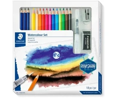 Staedtler 146 10C, Juoda, Mėlyna, Bordo, Ruda, Žalia, Šviesiai mėlyna, Šviesiai žalia, Alyvinė, Oranžinė, Persikų, Raudona, Geltona, 15 vnt.