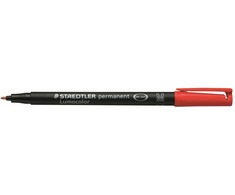 Staedtler 317-2, raudonas, apvalus antgalis, juodas, raudonas, polipropilenas (PP), vidutinio storio, 1 mm