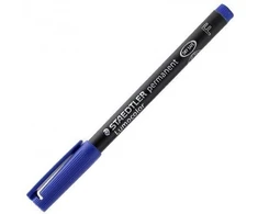 Staedtler 318-3, mėlynas, apvalus antgalis, juodas, mėlynas, polipropilenas (PP), plonas, 0,6 mm