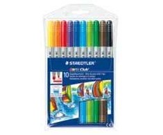 Staedtler STAEDTLER Noris Club Fasermaler mit Doppelspitze 10er Pack retail