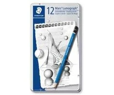 Staedtler Lumograph 8B-2H eskizų pieštukai