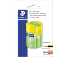 Staedtler 512, Rankinis pieštukų galandtuvas, Žalia, Geltona, Metalas, Plienas, 1.02 cm, Blister
