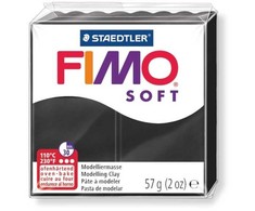 Staedtler FIMO 8020, modelino molis, juodas, 1 spalva, 110 °C, 30 min., Vokietija