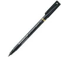 Staedtler Lumocolor 319, Vidutinis, 1 spalva, Juoda, 1 mm, Polipropilenas (PP)