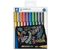 STAEDTLER metaliniai žymekliai, 10 vnt. dėžutėje, 1-2 mm