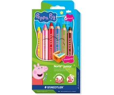 Staedtlerpeppa Pig Spalvinimo pieštukai „Peppa Pig“ (140 C6 L1), 6 vnt., rinkinys