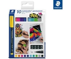 STAEDTLER 318C10 - Permanent-Universalstift F Set 10 Farben