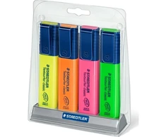 Staedtler Textsurfer classic 364, 4 pc(s), Žalias, Oranžinis, Rožinė, Geltona, Chisel tip, Žalias, Oranžinis, Geltona, Rožinė, 1 mm, 5 mm
