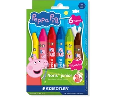 Staedtler Kredki woskowe NJ Peppa 6 vnt Dėklas (224 C6 L1)