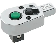 STAHLWILLE 725 serijos šešiakampis terkšlės įdėklas, 28 mm, 9 x 12 mm įdėklas, juodai oksiduota apdaila