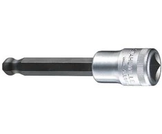 STAHLWILLE 54 KK 8, Galvučių rinkinys, 1/2", metrinis, 5 galvutės, 8 mm, chromuotas