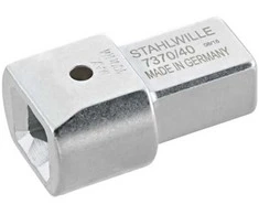 STAHLWILLE 7370/40 šešiakampis, kvadratinis adapteris, bendras ilgis 60 mm