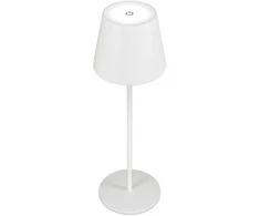 Stalinė lempa Realpower RealPower LED-Tischlampe dimmbar kalt/warm mit Akku,baltas