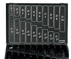 Grąžtas Valcuoti HSS grąžtai metaliniame dėkle - 170 dalių, 1-10 mm, Irwin 10502503