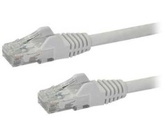 StarTech.com 100 pėdų CAT6 Ethernet kabelis - baltas CAT 6 gigabito Ethernet laidas - 250MHz 100W PoE RJ45 UTP tinklo / jungiamasis laidas be užsegimo su įtempimo mažinimu, individualiai išbandytas, 30,5 m, Cat6, U/UTP (UTP), RJ-45, RJ-45, baltas