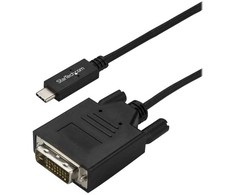 USB kabelis StarTech USB-C - DVI-D 3 m Juodas (CDP2DVI3MBNL)