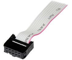 StarTech.com 16 colių (40 cm) 9 kontaktų nuoseklusis kištukas su 10 kontaktų pagrindinės plokštės jungties lizdo plokšte, IDC, nuoseklusis, RS-232, pilkas, CE, REACH, 121 mm