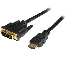 StarTech.com 1 m HDMI® į DVI-D kabelis - M/M, 1 m, HDMI, DVI-D, auksinis, juodas, kištukas/kištukas